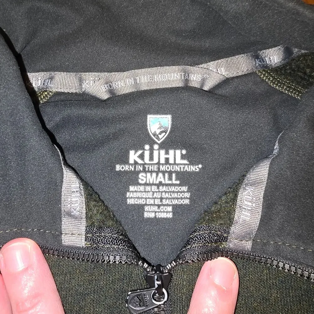 Kuhl Forest Green Zip-Up Men's Sweater